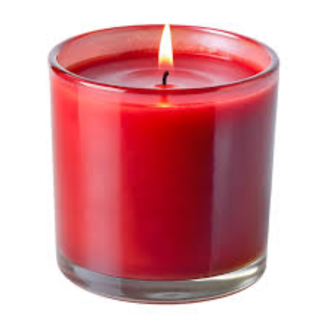 DISCO LARGE CANDLE RED